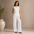 Linen top & trouser set