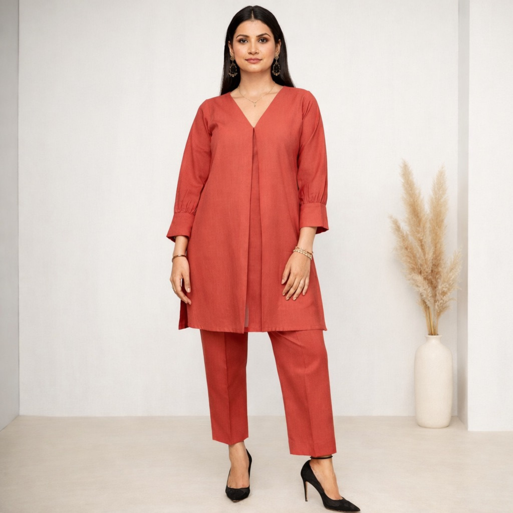 Straight-cut co-ord set