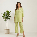 Relaxed cotton linen co-ord set